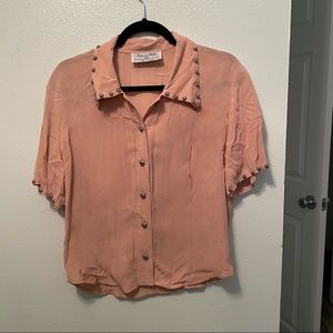 Patricia Wolf Western Studded shirt size M